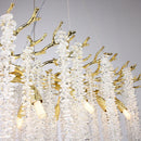 GobekUsa Crystal Metal Chandelier: Elegant Luxury Hanging Lamp for Home Hotel Decor