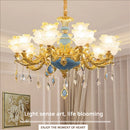 GobekUsa Elegant Crystal Chandelier Living Room Bedroom Lighting