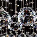 GobekUsa Double Spiral Crystal Chandelier: Luxurious K9 Crystal Lighting for Hotels and Villas