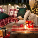 GobekUsa Christmas Plaid Weave Cushion Cover - Festive Decorative Throw Pillow Cover