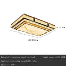 GobekUsa Gold Ceiling Lamp | Modern Rectangle Crystal Bedroom Living Room Light
