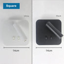 GobekUsa Adjustable Wall Lamp for Bedroom, Study, or Reading - 350° Rotation, Switch Included