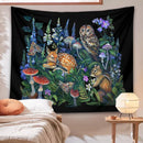 GobekUsa Enchanted Forest Celestial Mushroom Botanical Wall Hanging