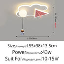 GobekUsa Children's Room Ceiling Chandelier Light - Modern Dimmable Indoor Lighting