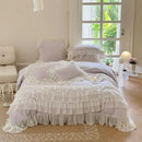 GobekUsa French Princess Bedding Set with Ruffles and Lace