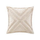 GobekUsa Boho Beige White Tufted Tassel Pillow Cover Set