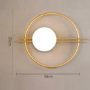 GobekUsa Glass Gold LED Wall Lamp for Chic Indoor Lighting
