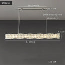GobekUsa Glass Chandelier LED Ceiling Light Fixture Modern for Living Room Hotel Dining Hall