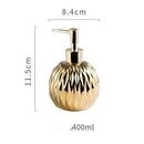 GobekUsa Ceramic Liquid Soap Dispenser Set 400 ML