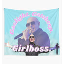 GobekUsa Bulldog Fun Tapestry Live Laugh Love Wall Hanging Dorm Decor