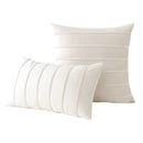 GobekUsa Blue Velvet Stripe Pillow Covers - 2Pcs Luxury Soft Cushion Cases for Couch