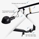 GobekUsa Dimmable LED Wall Lamp, Rotating Long Pole, Swinging Black and White Industrial Design