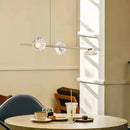 GobekUsa Glass LED Chandeliers Gold Metal 3000K: Restaurant Parlor Kitchen Dining Lighting