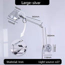 GobekUsa Industrial Black Silver Swing Arm Wall Lamp - Rotatable Miniature Table Lamp E27