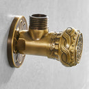 GobekUsa Antique Brass Angle Stop Valve for Faucet and Toilet