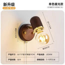 GobekUsa Japanese Walnut Wood Wall Lamp for Bedroom, Corridor, Hallway, Stairway