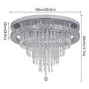 GobekUsa K9 Crystal LED Chandelier Luxe Smart Ceiling Lamp Pendant Light