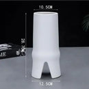 GobekUsa Elegant Striped Ceramic Vase TV Cabinet Crafts Hydroponic Home Decor Gift