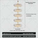 GobekUsa Crystal Duplex Chandelier: New Light Luxury Post-Modern Hall Lighting for High Living Room
