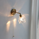 GobekUsa Clear Glass LED Wall Sconce Modern Rotate Stair Light