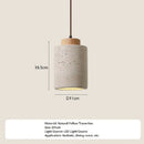 Japanese Style Yellow Travertine Stone Pendant Light