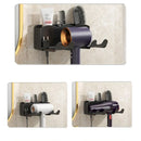 GobekUsa Haircare Holder: Wall Mount Hairdryer Organizer & Straightener Stand