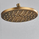 GobekUsa Antique Brass Bath Rainfall Shower Head - 8 inch Solid Brass Handheld Shower