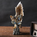 GobekUsa Golden Eagle Resin Figurines for Home Office Feng Shui Decor