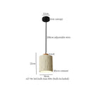 GobekUsa Columnar Micro Cement LED Hanging Lamps | Home Decor Pendant Light