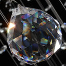 GobekUsa Crystal Chandelier: LED Round Lamp for Living Room, Lobby Luxury Decor