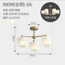 GobekUsa LED Black/Gold Ceiling Chandelier with Lampshade for Elegant Living Room Decor