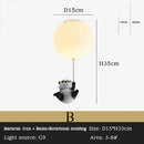 GobekUsa Kids Bear LED Ceiling Chandelier, Cute Bedroom Pendant Light for Boys and Girls