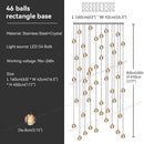GobekUsa Crystal Bubble Ball Pendant Light for Home Decor and Hospitality Spaces