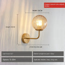 GobekUsa Glass Ball LED Wall Lamp: Gold Nordic Minimalist Sconces Lighting Bedroom Decor Fixtures