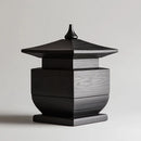 GobekUsa Black Snake Pattern Vase with Gold Accents