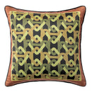 GobekUsa Indigo Blue & White Embroidered Pillow Covers - 50x50cm