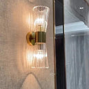 GobekUsa Gold Crystal Glass Wall Sconce Light Fixture for Luxury Bedroom Decor