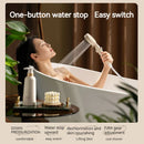 GobekUsa Black Gas Rain Mist Shower Head for High Water Pressure and Polished Look
