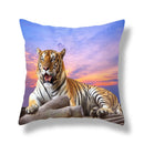 GobekUsa Brave Tiger Pattern Print Pillowcase, Super Peach Skin Cushion Cover