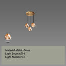 GobekUsa Glass LED Chandelier for Ceiling Suspension in Postmodern Style