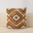 GobekUsa Geometric Chenille Embroidered Pillow Covers Boho Moroccan Style Decor