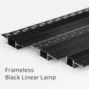 GobekUsa Black LED Aluminum Profile for Invisible Ceiling Light Strip Bar