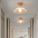 GobekUsa Clear Glass LED Ceiling Light Fixture for Modern Home Aisle Balcony Restaurant Hallway Lighting