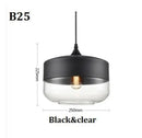 GobekUsa Black Glass Pendant Light Fixture for Modern Indoor Decor & Dining Room