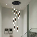 GobekUsa LED Chandelier Stairway Lamp Dining Table Kitchen Lighting Acrylic Chandelier