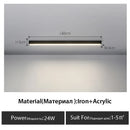 GobekUsa Black Linear LED Ceiling Light for Aisle, Bedroom, Dining, Living Room – Minimalist Design