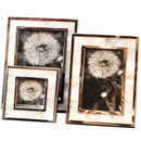 GobekUsa Golden Alloy Shell Photo Frame - Family Portrait Nightstand Desk Decoration