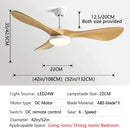GobekUsa 52" Modern Ceiling Fan with Light & Control - Strong Wind, Simplicity Design