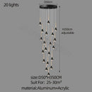 GobekUsa Luxe Loft Chandelier: Nordic Modern Style for Living Room, Hotel, or Apartment
