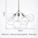 GobekUsa Bubble Chandelier: High Quality LED Lighting for Bedroom and Lounge